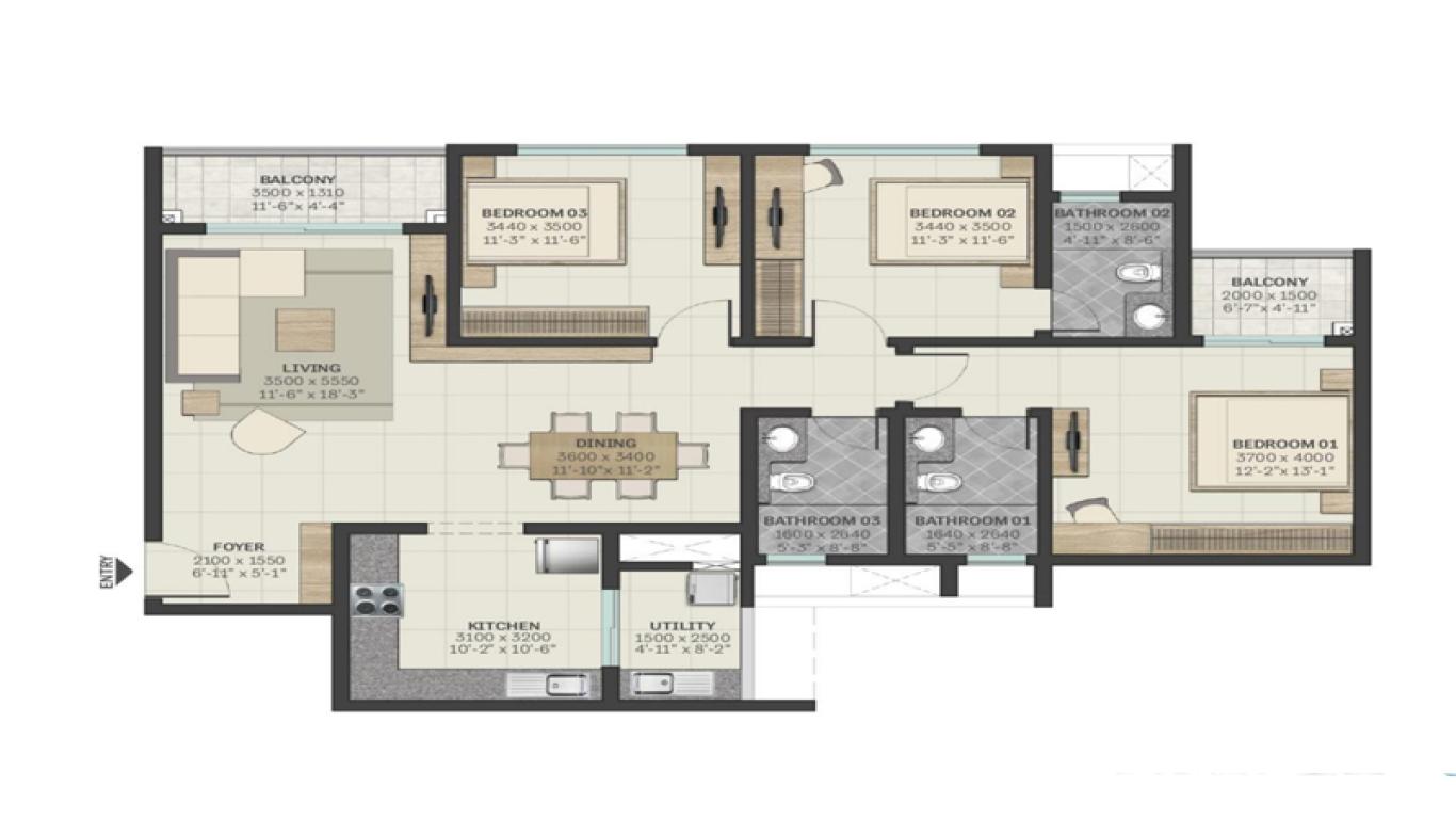 Sobha Town Park Manhattan Towers Hosur Road-floor plan 3.jpg